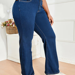 High Stretch Flared Leg Jeans