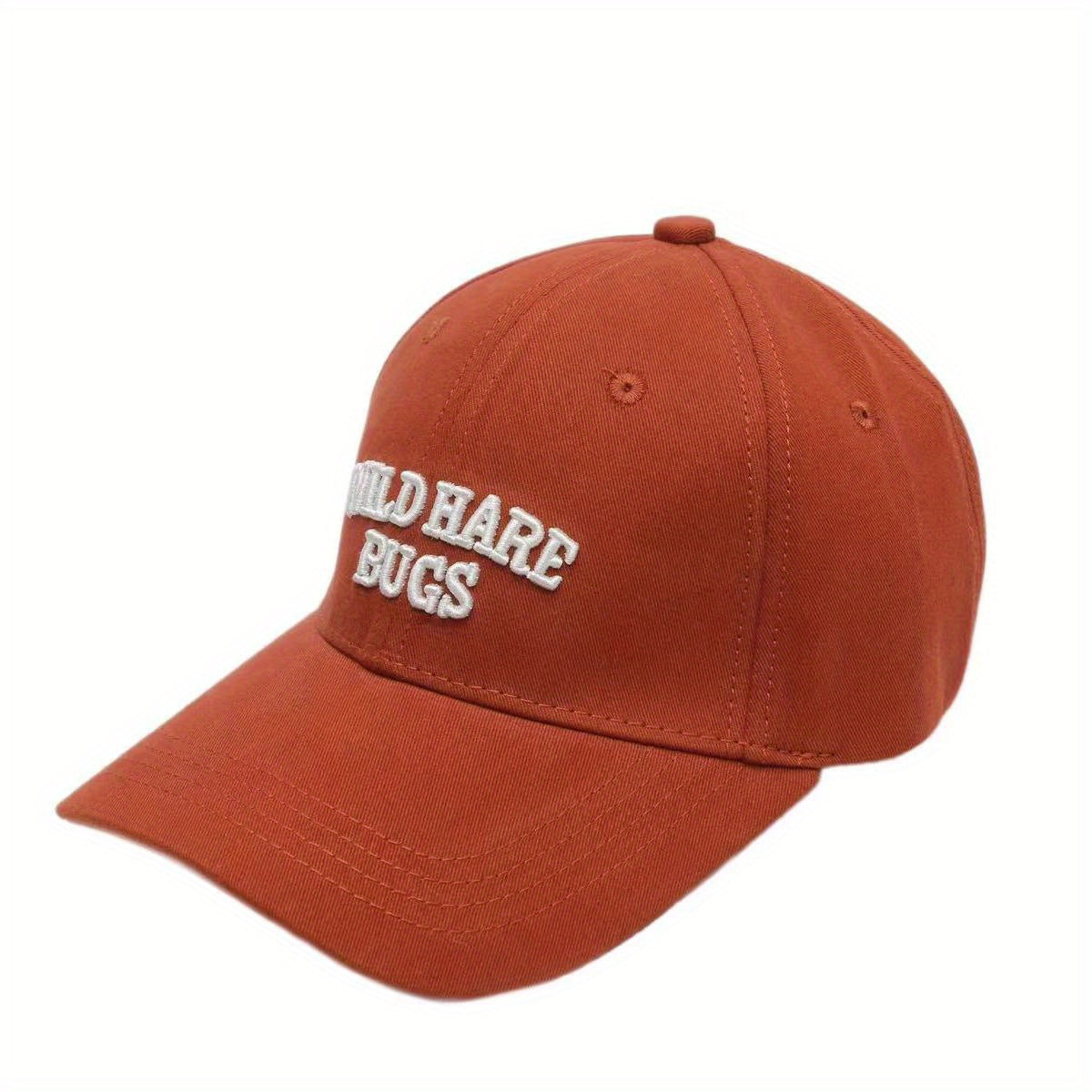 Embroidery Letter Duck Tongue Hat for Big Head Circumference