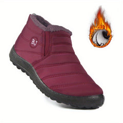 Winter Snow Boots Waterproof Comfortable Slip On Outdoor Shoes