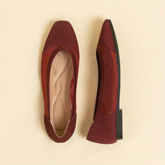 Women's Knit Ballet Flats Soft Sole Slip On Shoes Casual Driving