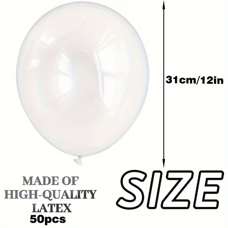50pcs Transparent Latex Balloons 30 48 Cm Helium Balloons for Birthday Wedding