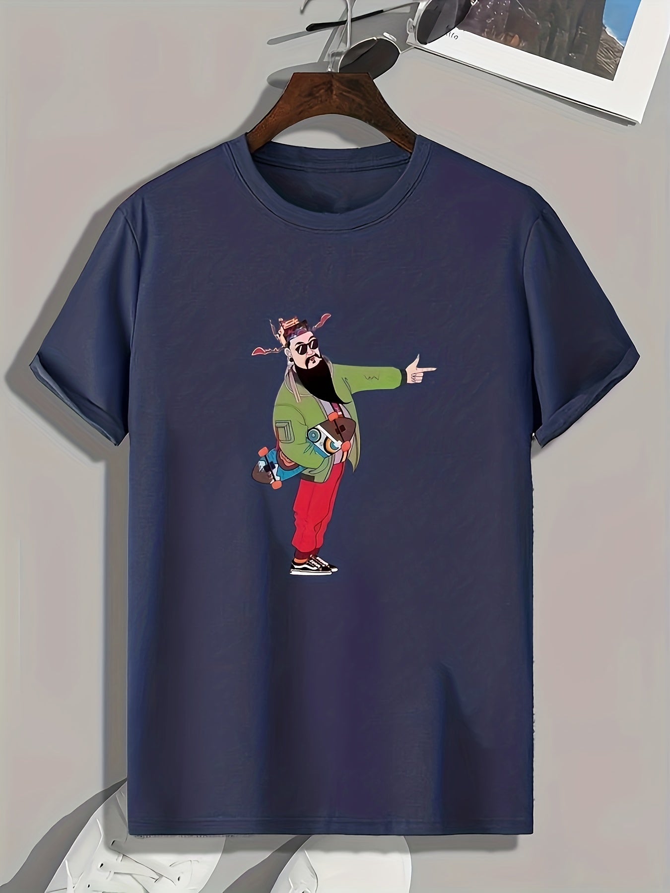 Ancient People Graphic Print Men's T-shirt for Summer
