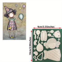 Creative Princess Girl Metal Cutting Dies for DIY Scrapbooking