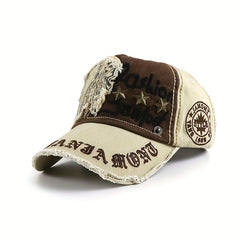 Unisex Thickened Duckbill Hat With Letter Embroidery
