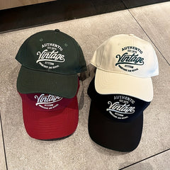 Vintage Letter Embroidery Baseball Cap Hip Hop Sun Hat Adjustable
