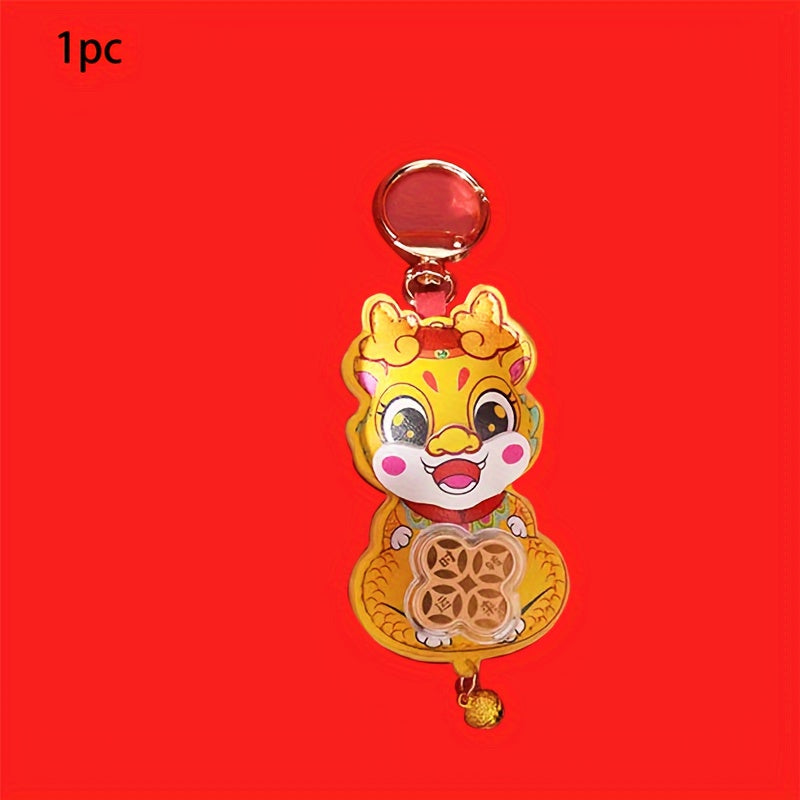 Golden Dragon Key Chain Pendant Cartoon Keychain Bag Decoration