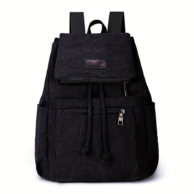 Large Capacity Canvas Backpack for Travel Lightweight Outdoor Camping Hiking