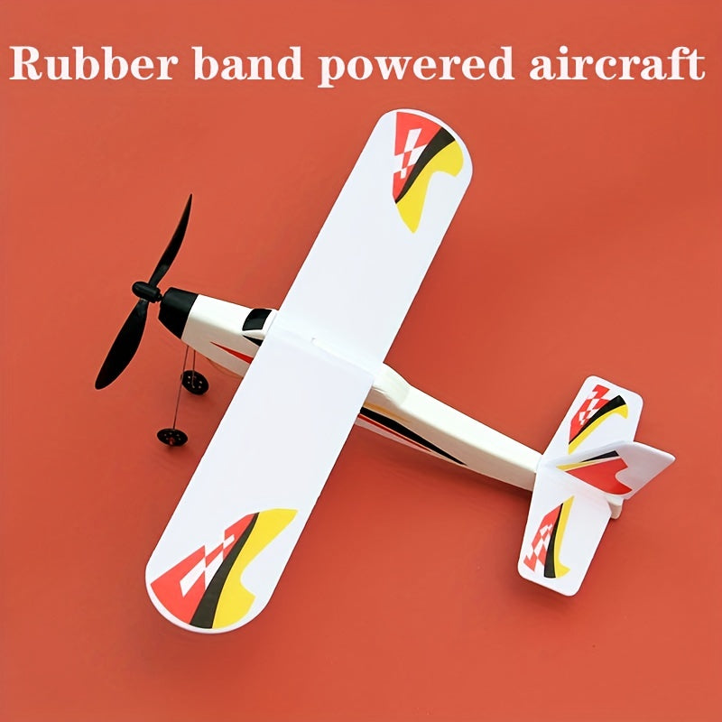 Rubber Band Powered Model Glider DIY Airplane