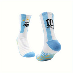 Men's Non Slip Football Socks Thickened Sports Crew Socks