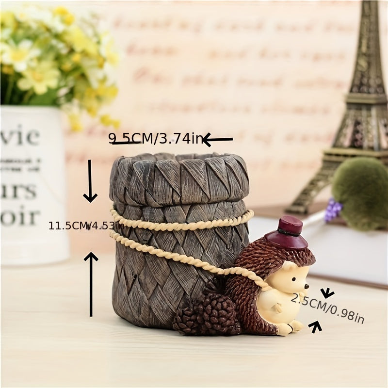 Adorable Hedgehog Pen Holder