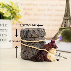 Adorable Hedgehog Pen Holder