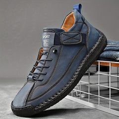 Men's Leather Loafers Dress Shoes Casual Work Shoe Brown US Male