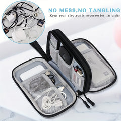 Travel Cable Organizer Electronic Accessories Carrying Case Waterproof