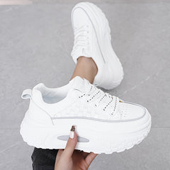 Waterproof Platform Chunky Sneakers Height Increasing Running Shoes