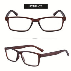 Spring Leg Full Frame PC Presbyopic Glasses Unisex Square Frame