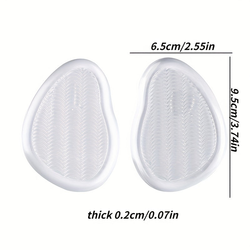 Forefoot Insert Cushion Pads Anti Slip Silicone Foot Pain Relief for Women Shoes