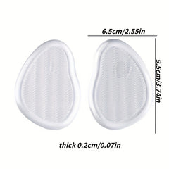 Forefoot Insert Cushion Pads Anti Slip Silicone Foot Pain Relief for Women Shoes