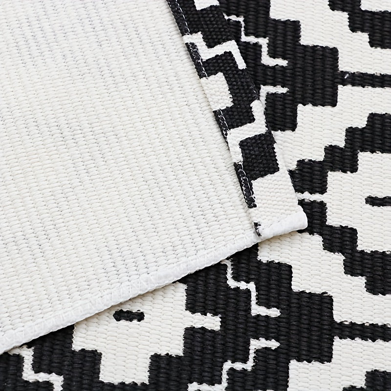 Indoor Outdoor Striped Rug 59x89 Inches