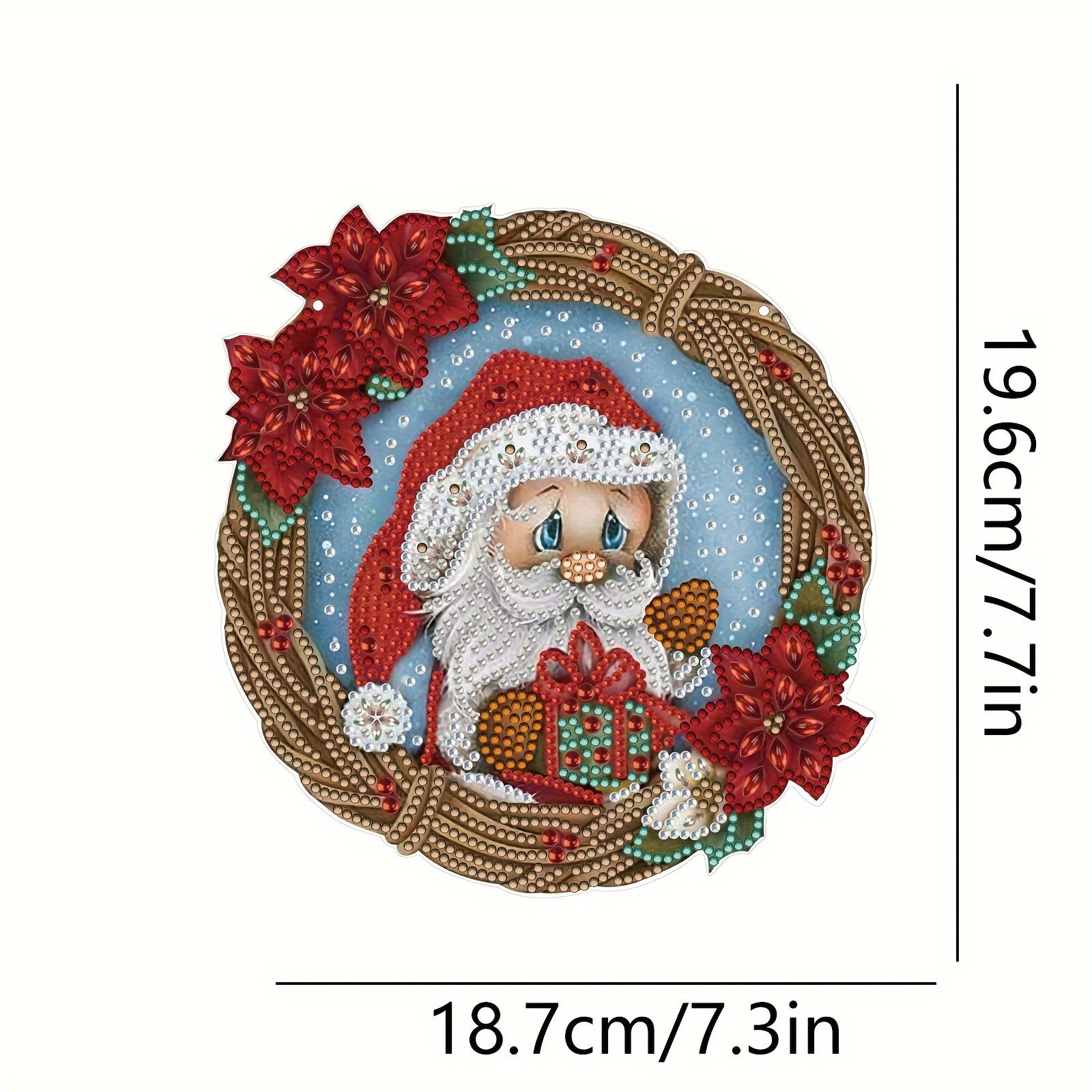 Santa Claus Special Shape Diamond Painting Kit Beginner DIY 5D