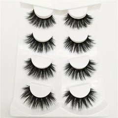 3D False Eyelashes Natural Look Four Pairs Pack