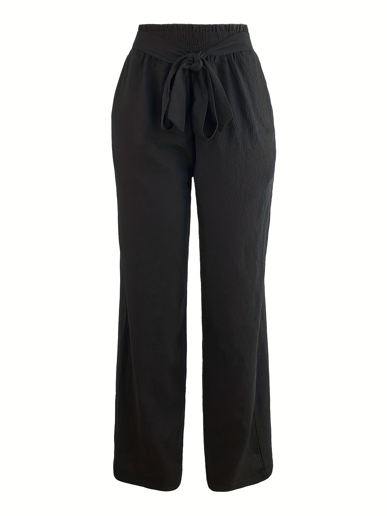 Casual Paper Bag Waist Pants for Spring & Summer