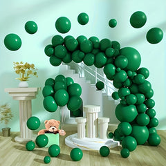 100pcs Dark Green 10 inch Latex Balloons Party Balloon Wreath Accessories