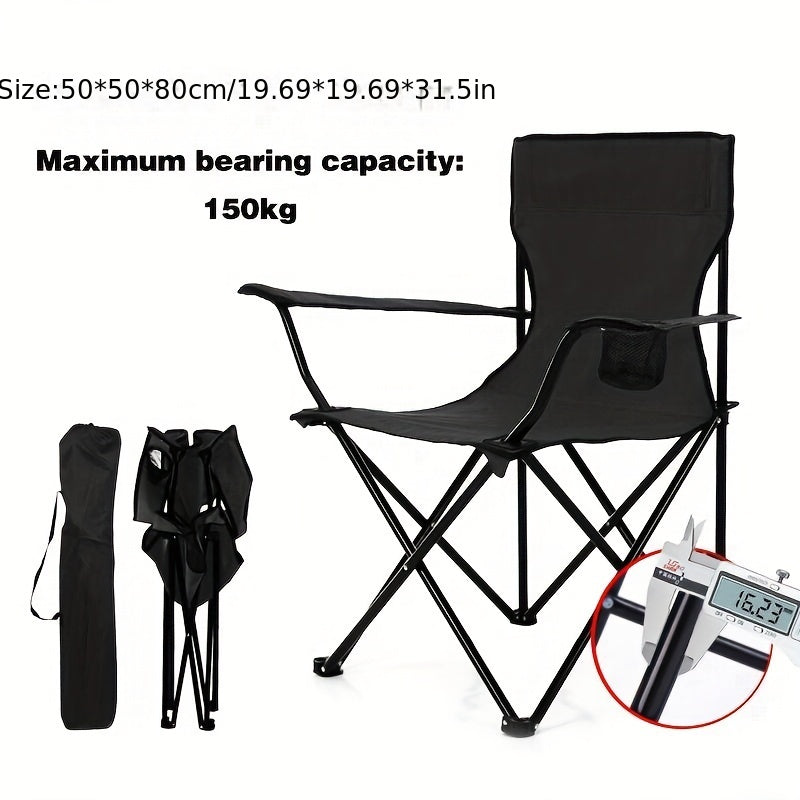 Portable Camping Folding Chair for Fishing Beach Outdoor Use