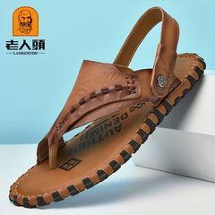 Men's Non Slip Hiking Sandals Durable Comfy Beach Shoes