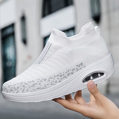 Women's Air Cushion Slip On Walking Shoes Breathable Sneakers