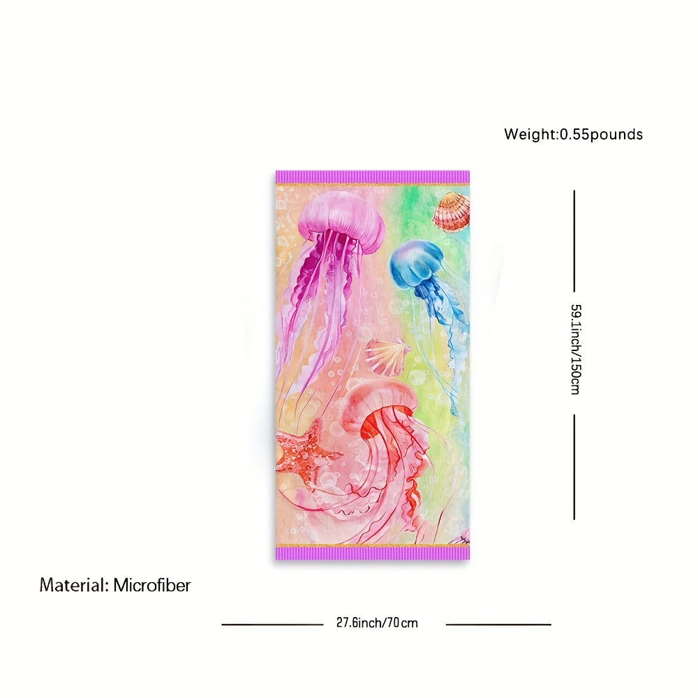 Marine Animals Absorbent Beach Towel for Beach Pool Party Holiday