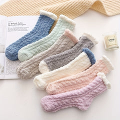 Soft & Cozy Fleece Crew Socks - Girls Stockings & Hosiery