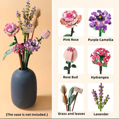 DIY Comfortable Flower Arrangement Set Red Roses Sunflowers Lavender