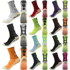 4 Pairs Camo Football Socks Non-Slip Soccer Socks