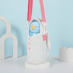 Plush Rabbit Bear Cup Sleeve Pouch with Strap Insulation Sleeve