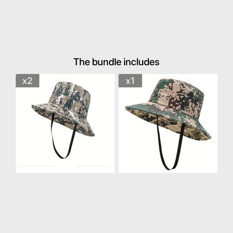 Men's Outdoor Fishing Sunshade Camo Fisherman Hat
