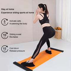 Fitness Sliding Mat with Storage Bag - Speed Skating Training