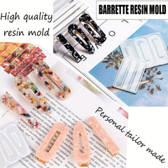 30pcs Hair Pin And Clip Silicone Epoxy Resin Molds DIY Jewelry Making