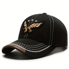 Vintage Baseball Cap with Eagle Embroidery