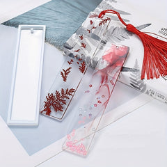 DIY Rectangular Bookmark Silicone Mold for Epoxy Resin Jewelry Making