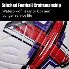 Classic No 5 Faux Leather Soccer Ball High Elastic Soccer Ball