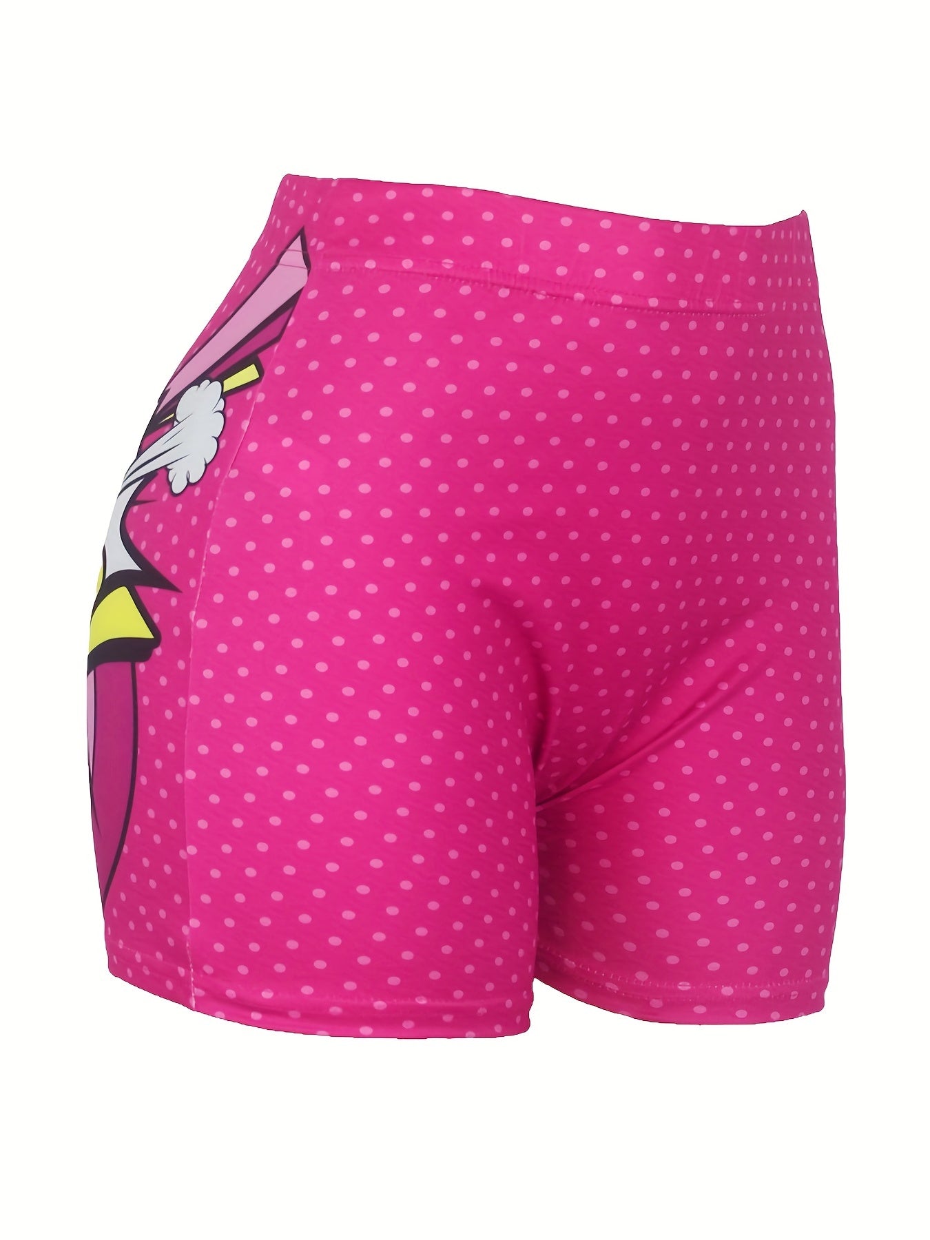 Queen Print Skinny Shorts Yoga Casual Summer Shorts Women's Clothing
