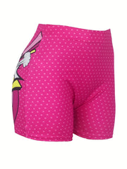 Queen Print Skinny Shorts Yoga Casual Summer Shorts Women's Clothing