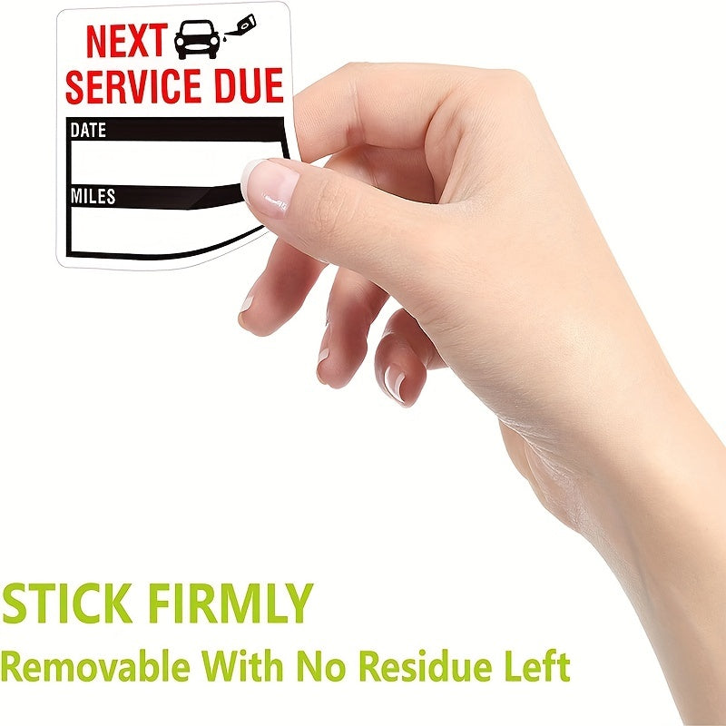 150pcs Car Maintenance Service Expiry Reminder Sticker Roll