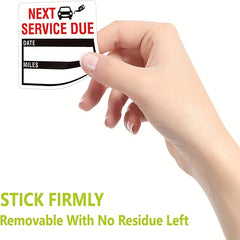 150pcs Car Maintenance Service Expiry Reminder Sticker Roll