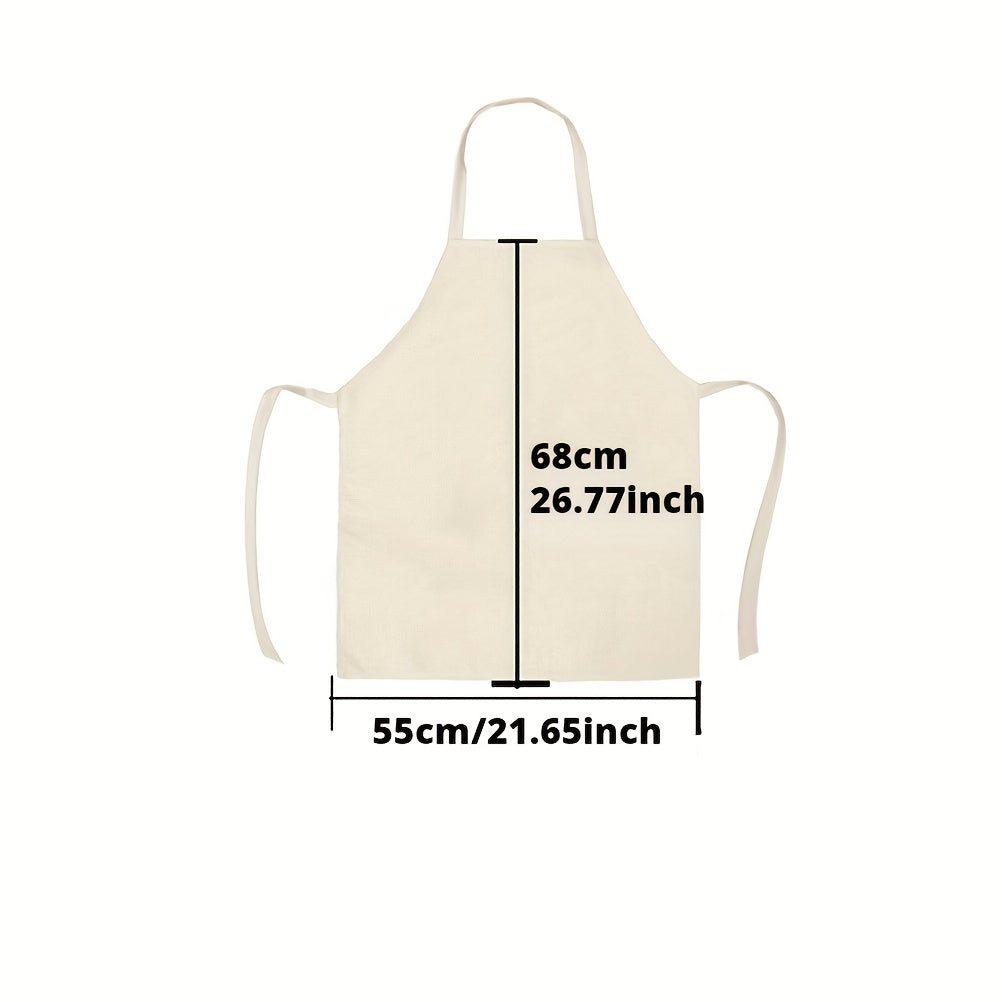 Cartoon Dog Print Apron for Cooking Adventures 25.98x21.65 Inches