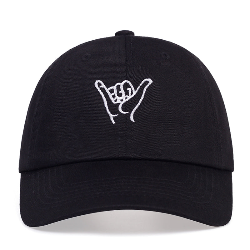 Men's Finger Embroidered Baseball Cap