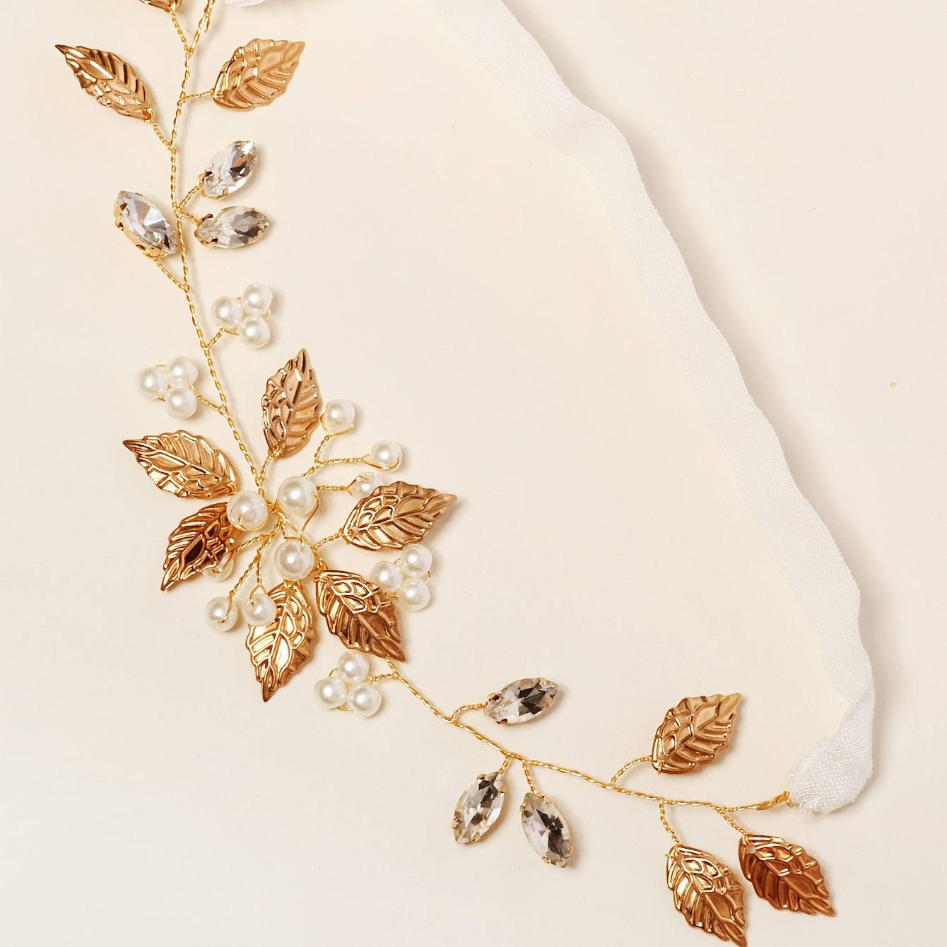 Rhinestone Pearl Garter for Wedding Dress