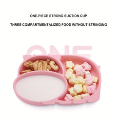 Baby Safe Silicone Dining Plate Cartoon Dish