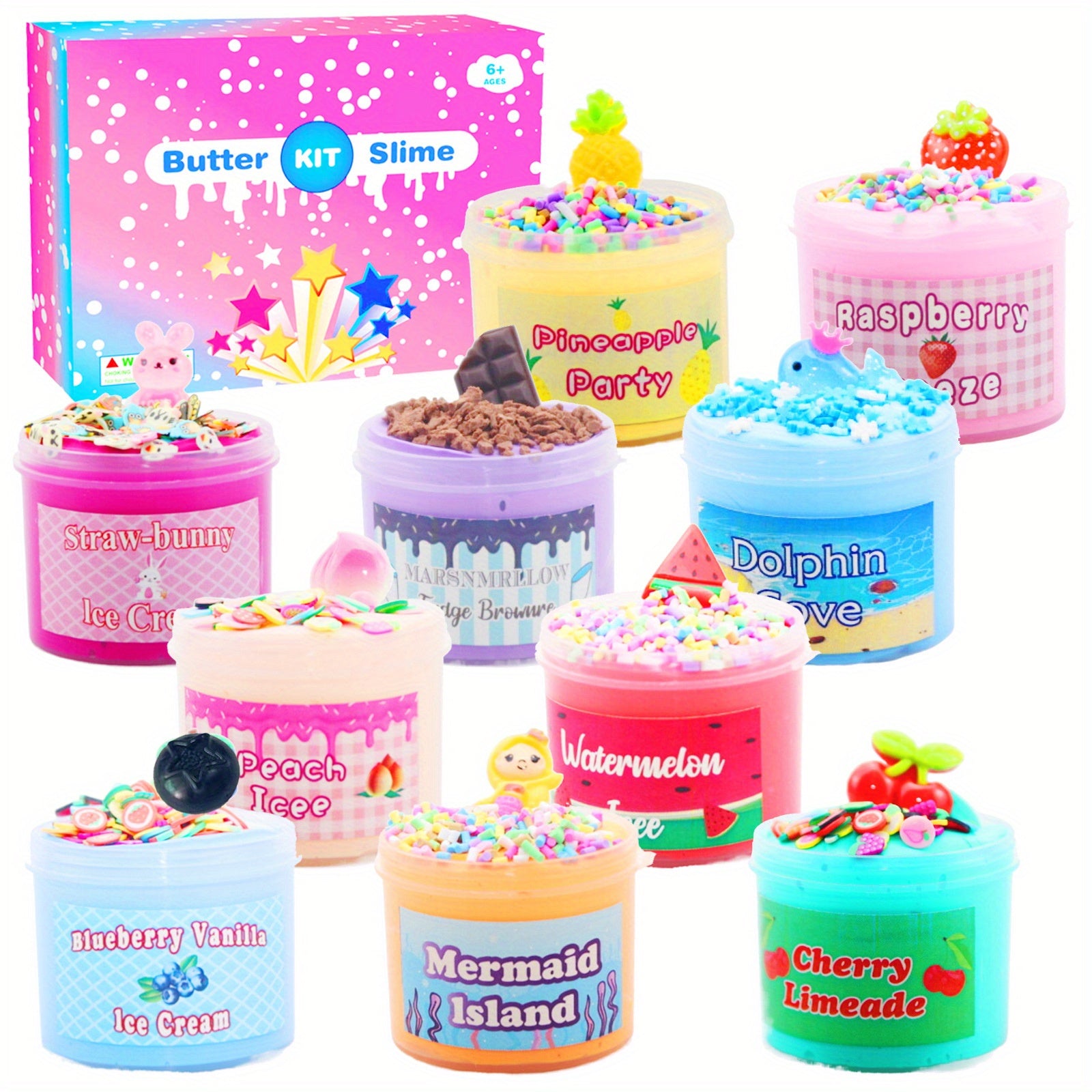 Butter Slime Kit - Party Favor for Girls & Boys - Stocking Stuffers & Toys