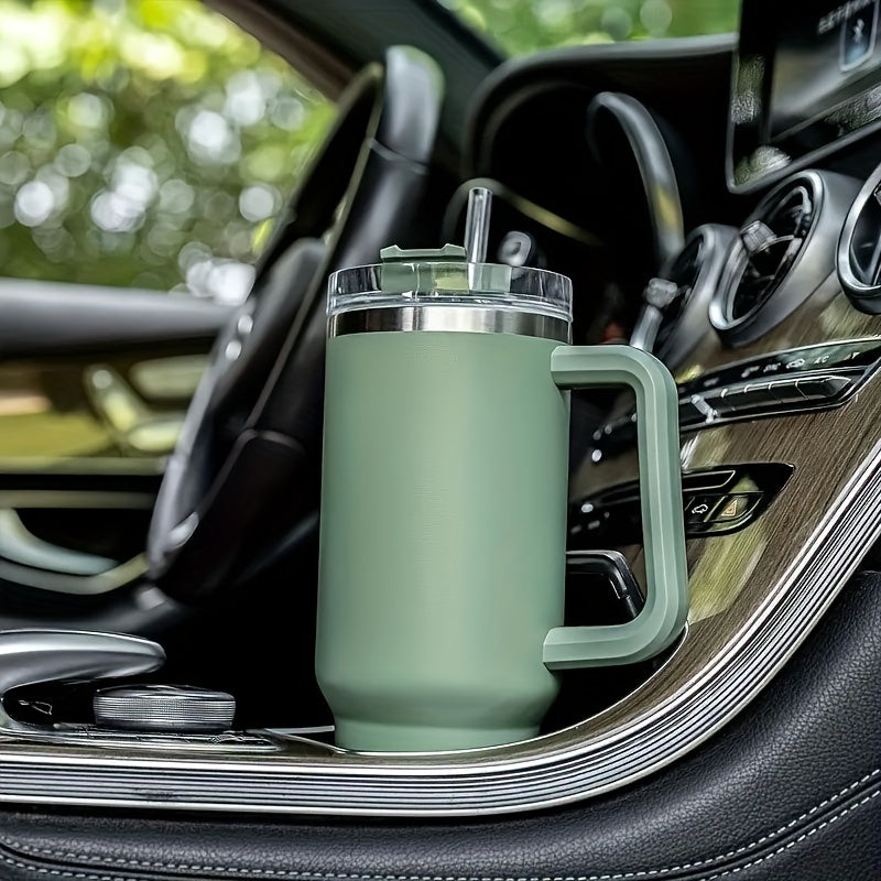 40oz Tumbler Reusable Vacuum Quencher Tumbler with Straw Leak-Resistant Lid
